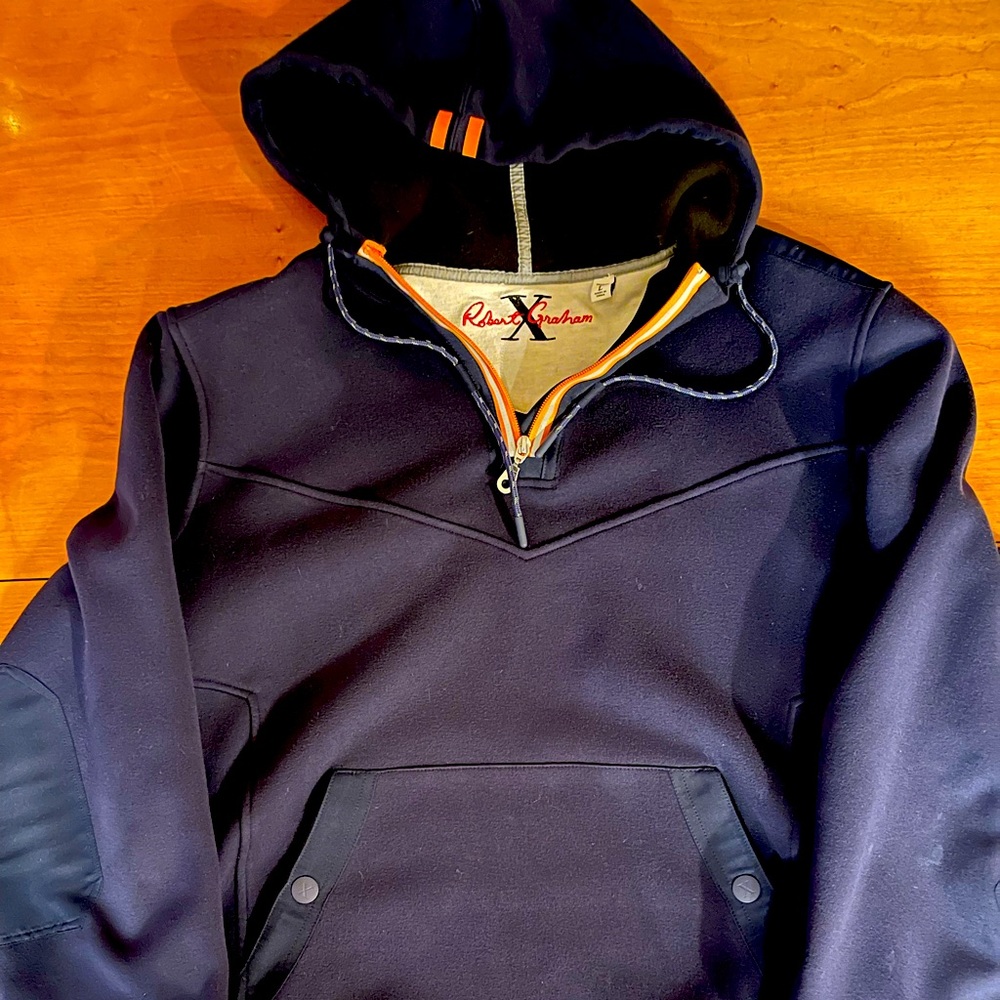Robert Graham tailored fit Knowledge Truth Wisdom hoodie.